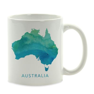 Australia Aqua Blue Water Ceramic Mug Image 2
