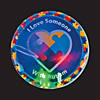 Autism Awareness Light-Up Sticker Badges - Less Than Perfect - 12 Pc. Image 1