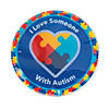 Autism Awareness Light-Up Sticker Badges - Less Than Perfect - 12 Pc. Image 1