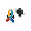 Autism Awareness Ribbon Pins - 12 Pc. Image 1