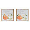 Autumn Blessing Sign (Set Of 2) 15.75"Sq Wood/Mdf Image 1