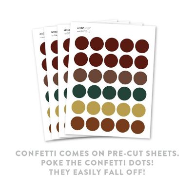 Autumn Chic Dark Confetti 180-Pack Image 1