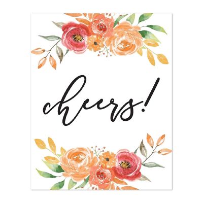 Autumn Floral Wedding Cheers Image 1