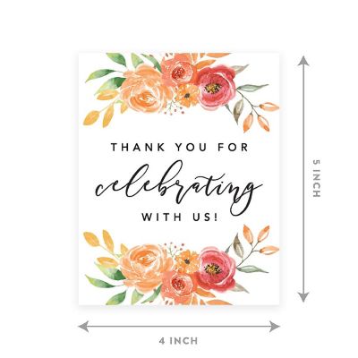 Autumn Floral Wedding Thanks Image 3