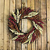 Autumn Harvest Mixed Heather Artificial Grapevine Wreath  22 Inch Unlit Image 2