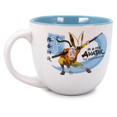 Avatar: The Last Airbender Aang and Momo Ceramic Soup Mug  Holds 24 Ounces Image 1