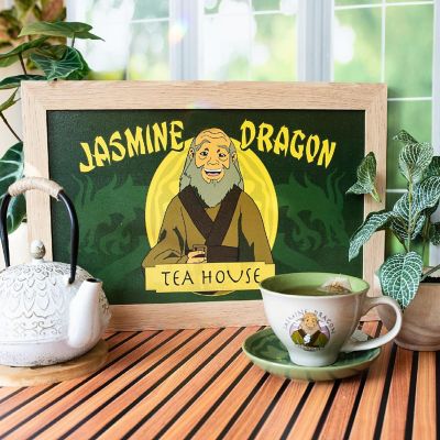 Avatar: The Last Airbender Jasmine Dragon Tea House Hanging Sign Framed Wall Art Image 2