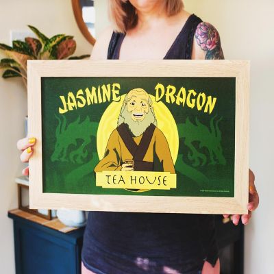 Avatar: The Last Airbender Jasmine Dragon Tea House Hanging Sign Framed Wall Art Image 3
