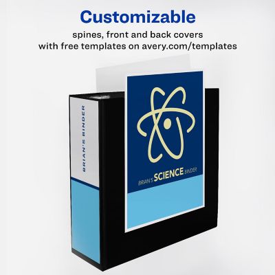 Heavy-Duty Binder, 3" One-Touch Rings, 670-Sheet Capacity, DuraHinge, Maroon