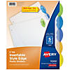 Avery Insertable Style Edge Plastic Dividers, 5-Tab Set, Multicolor, 6 Sets Image 1