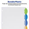 Avery Insertable Style Edge Plastic Dividers, 5-Tab Set, Multicolor, 6 Sets Image 4