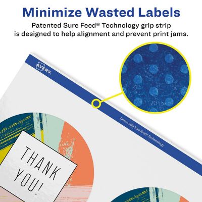 Avery Removable Round Labels, 3.5" diameter, 400ct | Oriental Trading