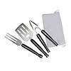 Avon Set of 3 Black and Silver Folding BBQ Tool Set 18" Image 1