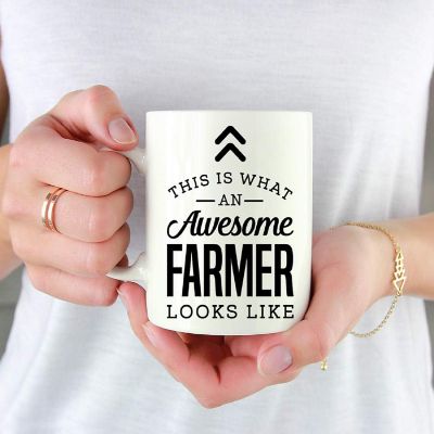 Awesome Farmer Coffee Tea Gift Mug Image 1