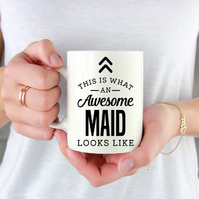 Awesome Maid Ceramic Coffee Mug Gift Image 1
