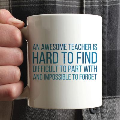 Awesome Teacher Hard to Forget Mug Image 1