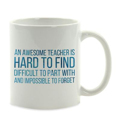 Awesome Teacher Hard to Forget Mug Image 2