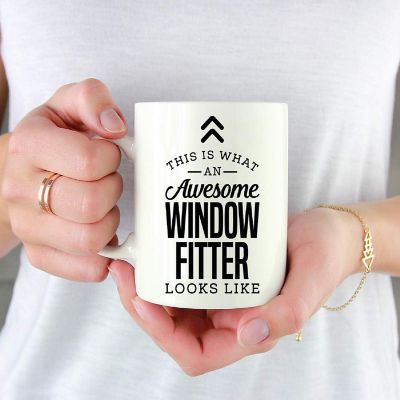 Awesome Window Fitter Coffee Tea Mug Image 1