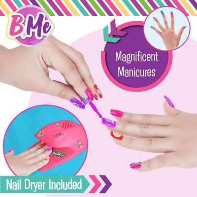 B Me My Spa Experience &#8211; Ultimate Kids Spa Kit with Nail Polish, Nail Dryer, Stickers & More Image 1