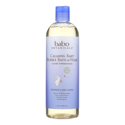 Babo Botanicals - Shampoo Bubblebath and Wash - Calming - Lavender - 15 oz Image 1