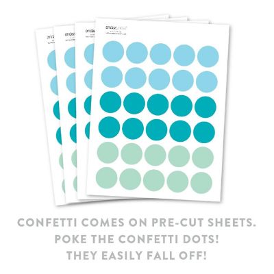 Baby Blue Aqua Mint Confetti, 180-Pack Image 1