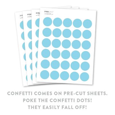 Baby Blue Confetti 180-Pack Image 1