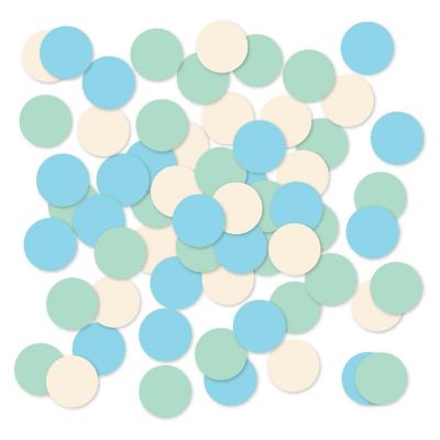 Baby Blue Ivory Mint Confetti, 180-Pack Image 1