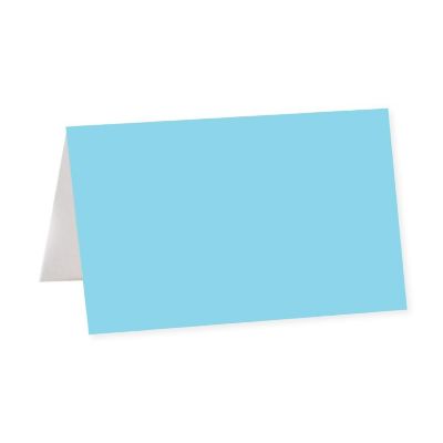 Baby Blue Table Tent Place Cards 20-Pack Image 1