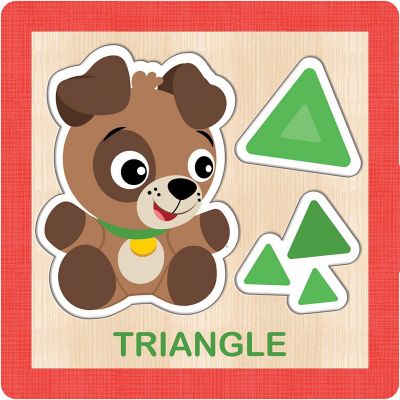 Baby Einstein Chunky Wood Puzzles - Kids 4 Pack Image 3