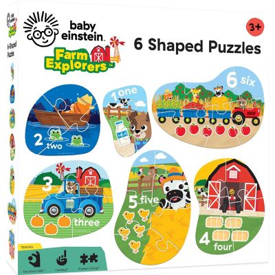 Baby Einstein - Farm Explorers 6-Pack Mini Shaped Jigsaw Puzzles Image 1