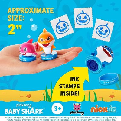 Baby Shark Family Stampers 12pk Daddy Mommy William Cake Toppers Set PMI International Image 3