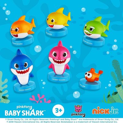 Baby Shark Game Character Bingo Cards Coloring Stampers Figure Play Set PMI International Image 2
