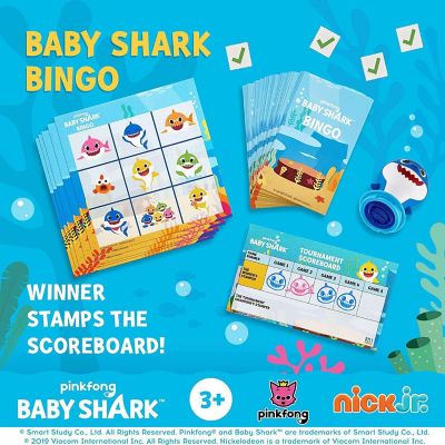 Baby Shark Game Character Bingo Cards Coloring Stampers Figure Play Set PMI International Image 3