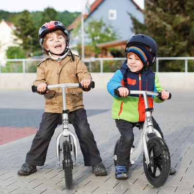 Babyjoy Aluminum Balance Bike for Kids Adjustable No Pedal Training Bicycle Black Image 1