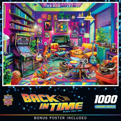 Back in Time - Black Light Den 1000 Piece Jigsaw Puzzle Image 1