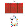 Back-to-School Lockers Backdrop &amp; Tabletop Hut Decorating Kit &amp;#8211; 7 Pc. Image 1