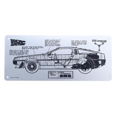 Back to the Future DeLorean Schematic Fan-Plate Image 1