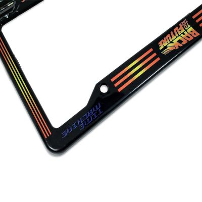 Back To The Future "I'd Rather Be Driving 88mph" Plastic License Plate Frame Image 2