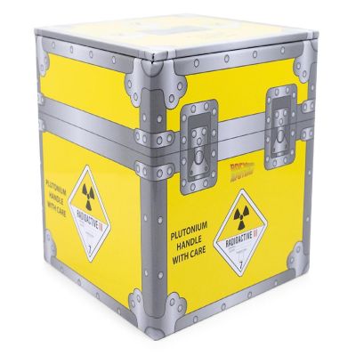 Back to the Future Plutonium Crate Tin Storage Box Cube Organizer  4 Inches Image 1