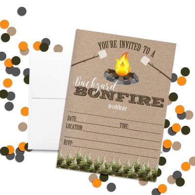 Backyard Bonfire Invitations 40pc. by AmandaCreation Image 1