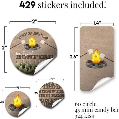 Backyard Bonfire Sticker Bundle 429pc. by AmandaCreation Image 1