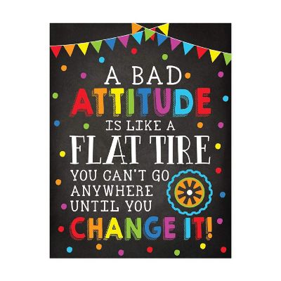 Bad Attitude Flat Tire 8.5x11in 1-Pack Image 1