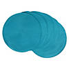 Baja Blue Polypropylene Woven Round Placemat (Set Of 6) Image 1