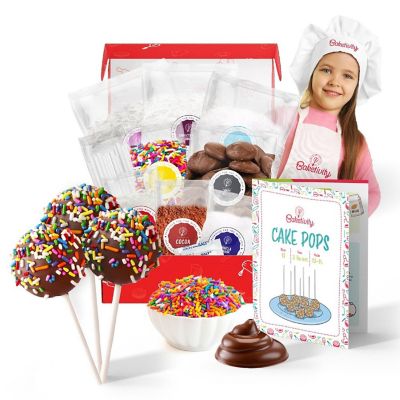 Baketivity Kids Cake Pop Baking Kit Pre-Measured Ingredients Image 1