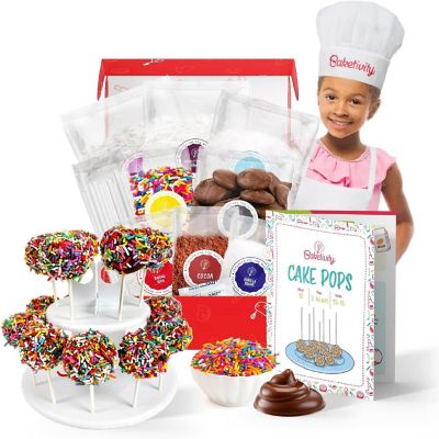 Baketivity Kids Cake Pop Kit Includes Stand, No Cake Mold or Maker Needed Image 1
