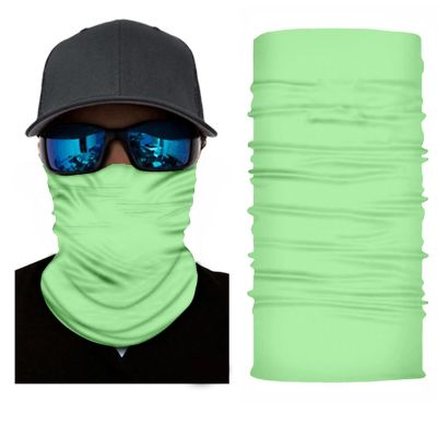 Balec Face Cover Neck Gaiter Dust Protection Tubular Breathable Scarf - 6 Pcs (Neon Green) Image 1