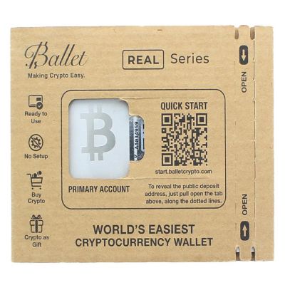Ballet REAL Series Bitcoin Cold Storage Wallet Card Image 1