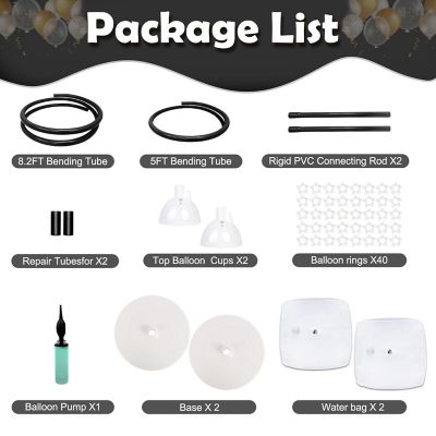 Balloon Arch Stand Kit with Base, Free Bending Adjustable Frame for Wedding, Birthday &amp; Party Decor Image 2