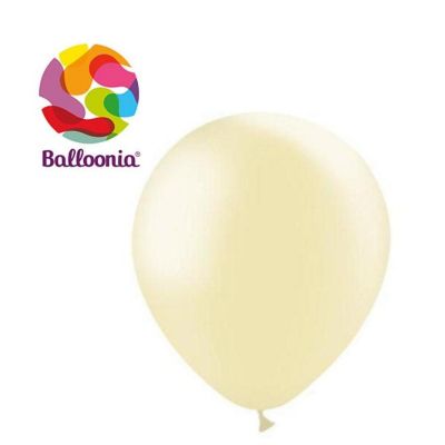 Balloonia - 10" - Metallic Ivory Balloons Image 1