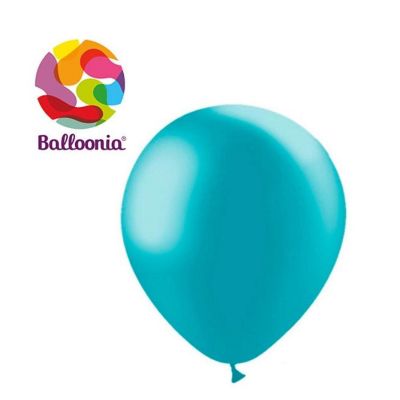 Balloonia - 10" - Turquoise - Metallic Balloons Image 1